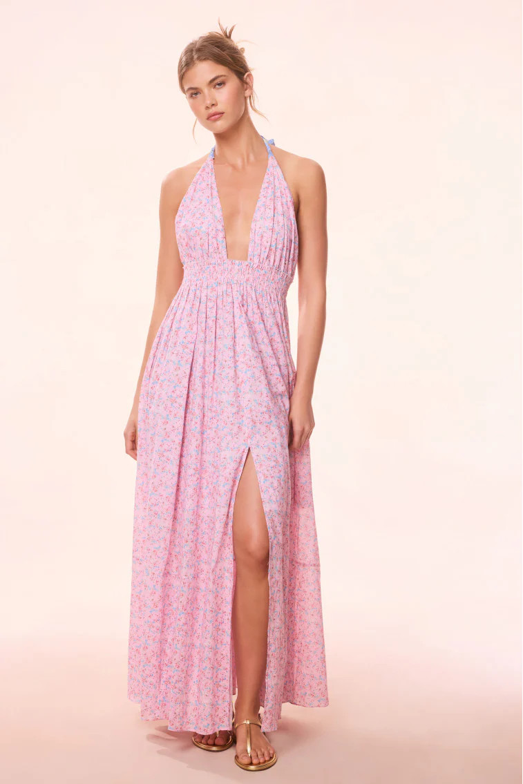 Love Re-Edition Floral Halter Dress | LoveShackFancy
