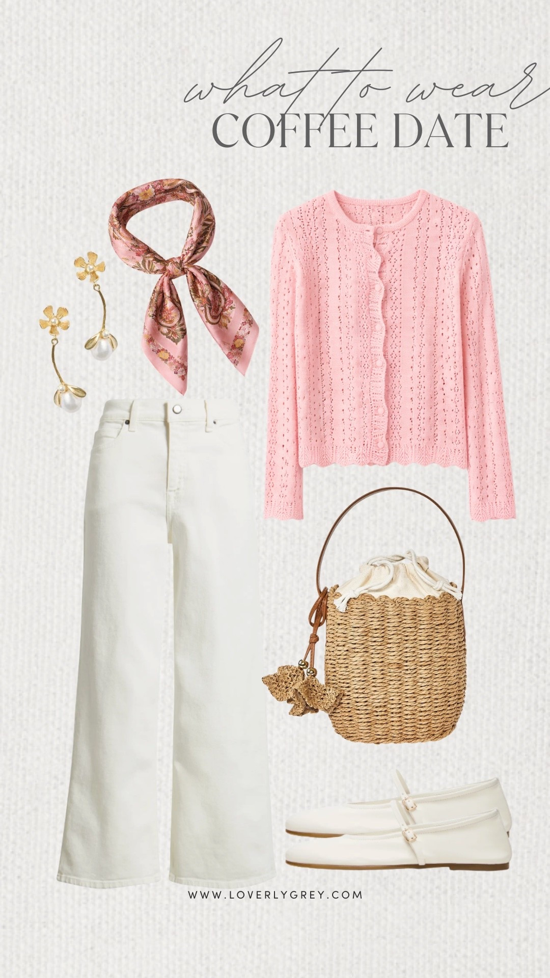 Loverly Grey, what to wear on a coffee date! I am loving this long sleeve pink cardigan that can also be worn as a shirt! I paired it with white pants, a patterned scarf, and a fun bag from Target. Loverly Grey, what to wear, coffee date

#LTKootd #LTKgrwm #LTKSeasonal