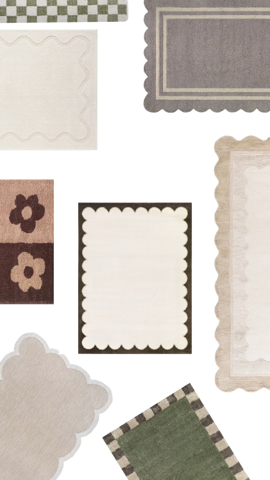 Trendy area rugs on sale? Yes, please! From scalloped edges to checkered prints and bold designs, these are the sale rugs I’m currently looking to add to cart to update my home! #rug #rugs #arearug #wayfair #homesale 

#LTKHome #LTKSeasonal #LTKSaleAlert