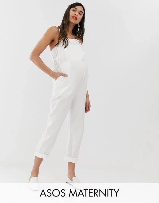 ASOS DESIGN Maternity casual strappy overall | ASOS US