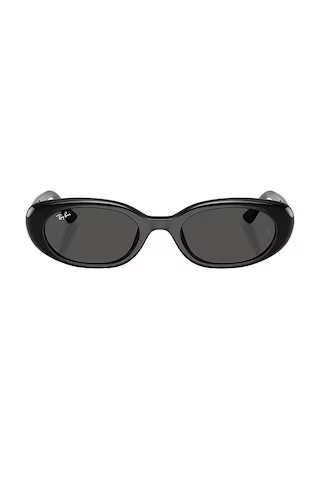 Ray-Ban Oval Sunglasses in Black from Revolve.com | Revolve Clothing (Global)