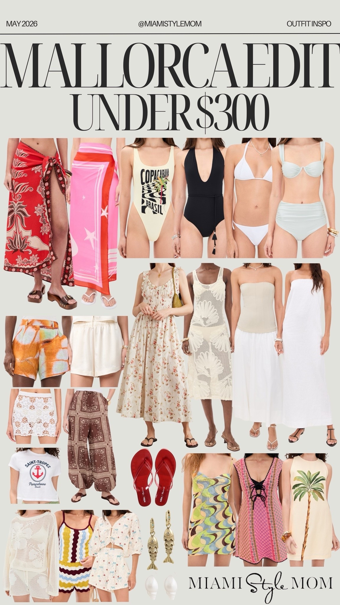 Mallorca edit under $300 

Outfit inspo, outfit ideas, fashion, style, trend report, spring fashion, spring style, spring outfits, elevated basics, chic style, mom fashion, mom style, Miami, Miami fashion, Vacation look, resort wear, chic outfit, Europe summer, Mallorca, swimwear

#LTKSeasonal #LTKootd #LTKSwim