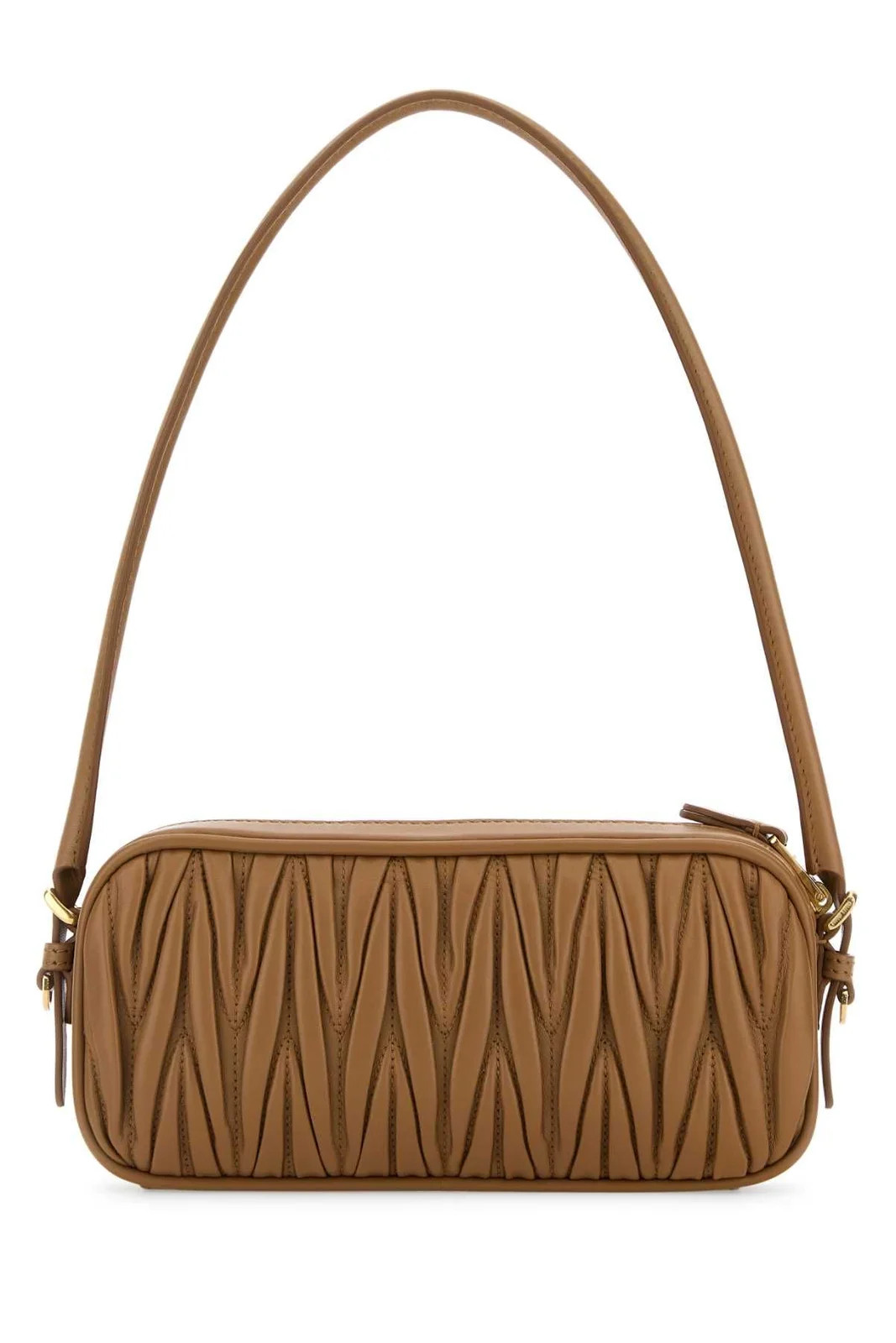 Miu Miu Logo-Lettering Zipped Shoulder Bag | Cettire Global