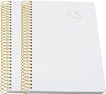 Click for more info about Yansanido Large Spiral Notebook, 2 Pcs B5 White Thick Paper Hardcover 7mm College Ruled 150 Sheet...