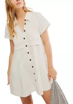 Free People Ronnie Poplin Mini Dress | Belk