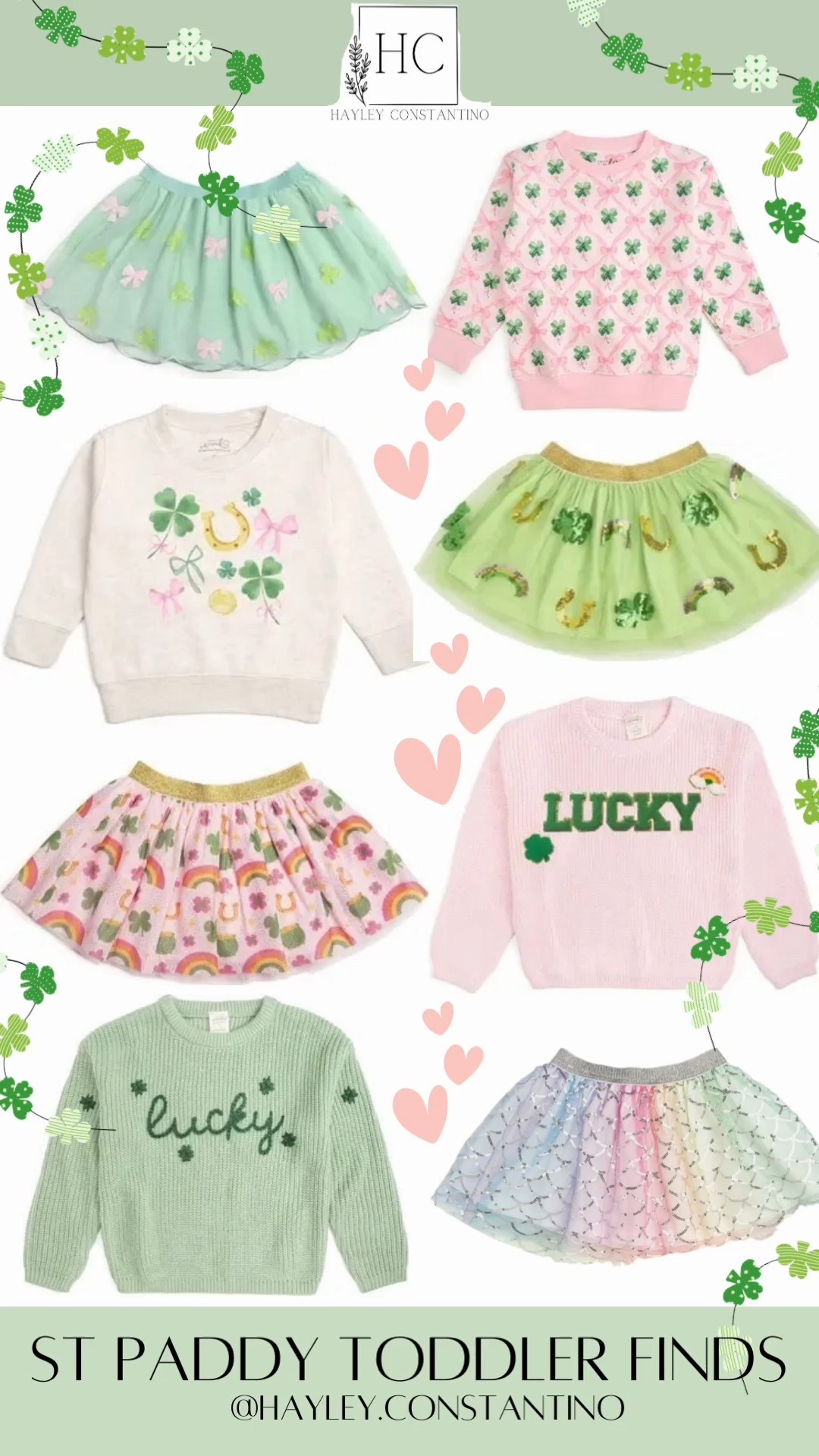 These St. Patrick’s Day toddler outfits are giving festive without the fuss and cute without trying too hard.  Cozy sweatshirts, playful graphics, and that perfectly worn-in softness that toddlers live for. The kind of pieces that look adorable for school, daycare, playdates, and that last-minute Target run where everyone stops to say, “Oh my gosh, her outfit!” 😍

The prints are sweet and sassy—just enough shamrock energy to feel festive, but neutral enough to rewear all spring long. Pair them with leggings, jeans, or little joggers and boom: instant holiday outfit with zero stress. Bonus points for comfy fits that let your toddler climb, twirl, snack, and conquer the playground like the tiny leprechaun boss she is 🍀
Perfect for:
St. Patrick’s Day school or daycare parties
Playdates + coffee dates with mom friends
Cute holiday photos (because obviously 📸)
Matching mom-and-mini moments that melt hearts
Basically, these are the outfits that make moms say, “She’ll only wear it once… but it’s TOO cute not to buy.”
Spoiler alert: she’ll wear it on repeat 💚
Warning: purchasing may result in excessive compliments, nonstop twirling, and one very stylish little lucky charm ✨

#LTKmomlife #LTKBaby #LTKKids