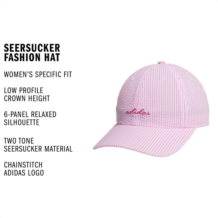 adidas Logo Seersucker Stripe Adjustable Baseball Cap | Nordstromrack | Nordstrom Rack