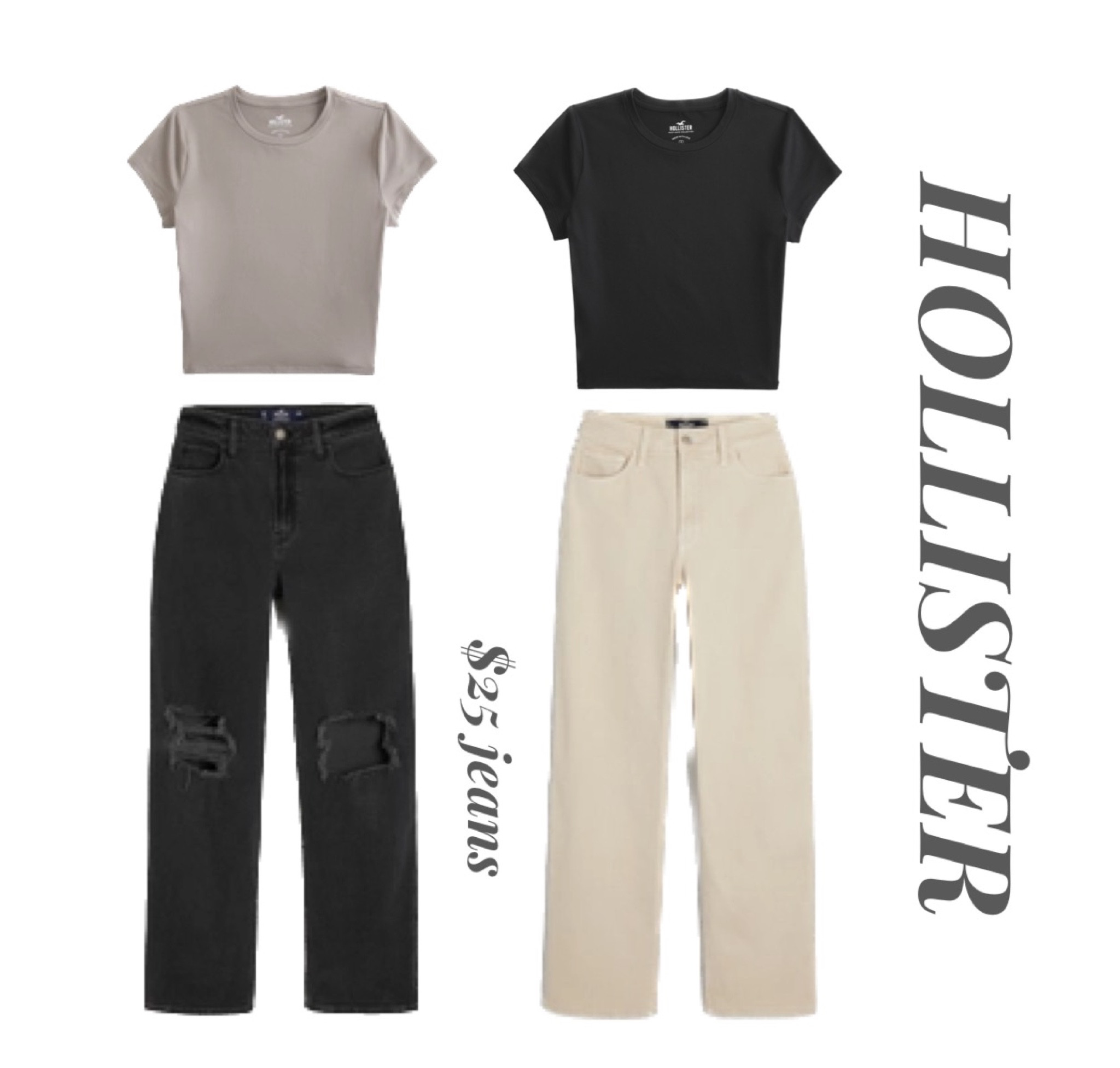 HOLLISTER sale! Select items only! Select dad jeans are $25, and select T-shirts come to $8!  I ordered a size medium in tops and size 8 L in jeans! 
Fall outfit inspo dad jeans trending fall outfits 

#LTKfindsunder50 #LTKfindsunder100
