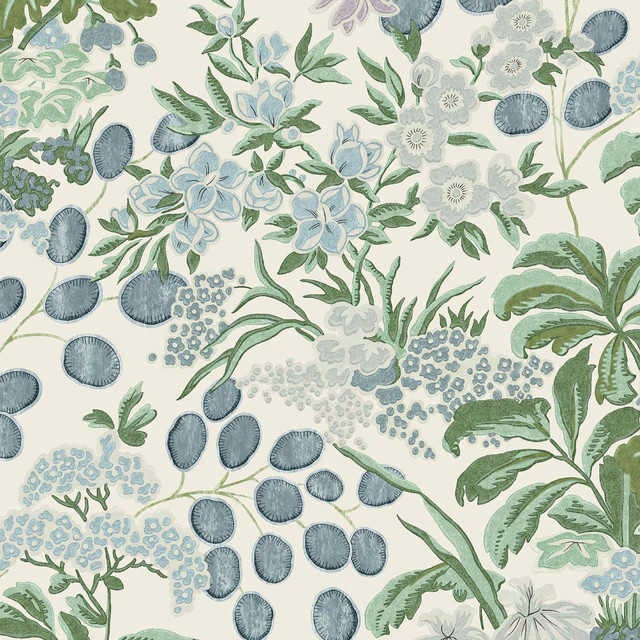 Thibaut Meadow Lavender And Blue Wallpaper | DecoratorsBest