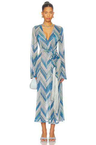 DEVON WINDSOR Odessa Robe in Glacier from Revolve.com | Revolve Clothing (Global)