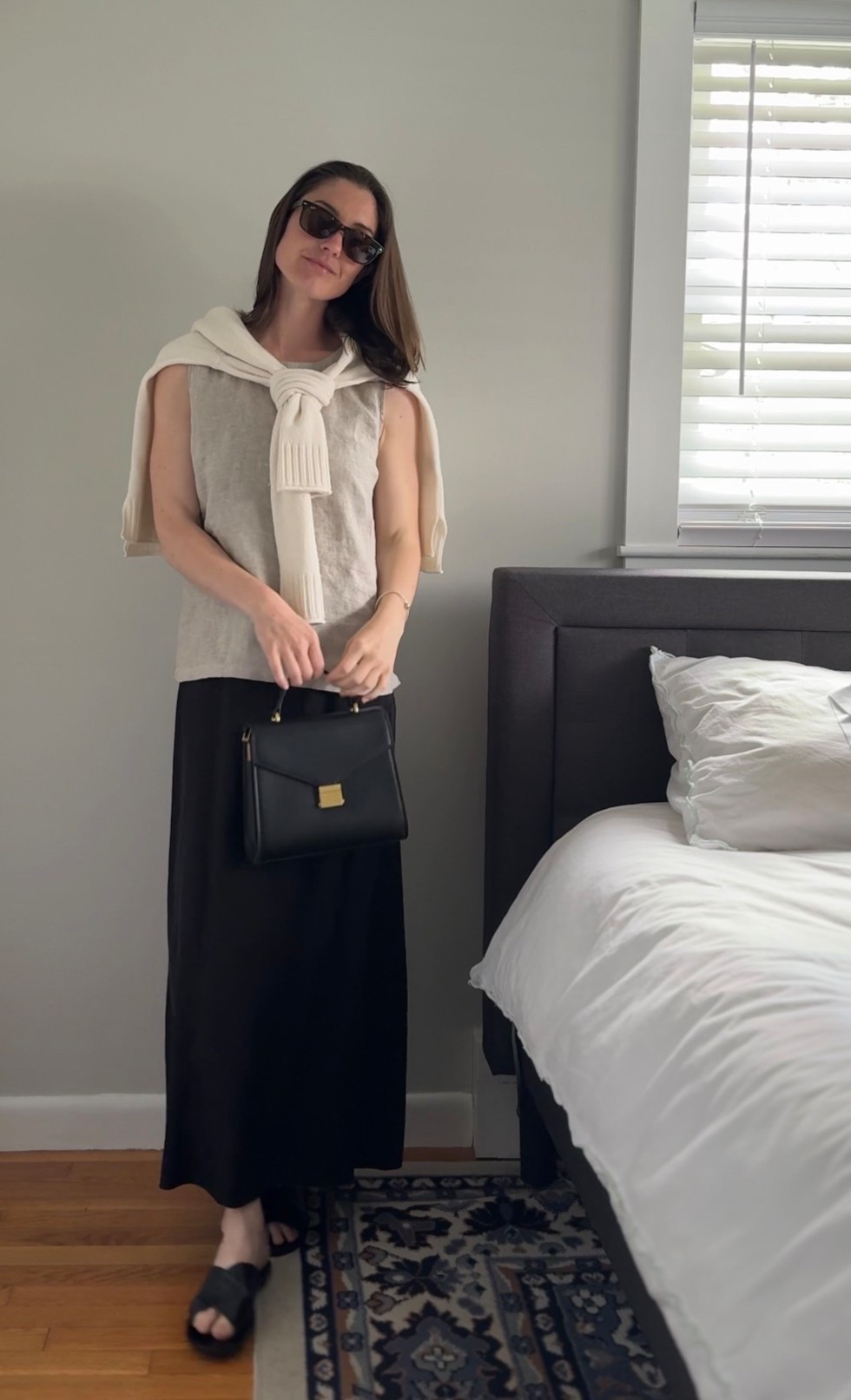 Loving this way to style a simple black slip dress! Unfortunately the dress I’m wearing isn’t available anymore but I linked similar ones 🤍 

The linen tank I’m wearing is a size medium 

Ootd | slip dress styling | outfit of the day | Mother’s Day outfit idea

#LTKMothersDay #LTKootd #LTKSeasonal
