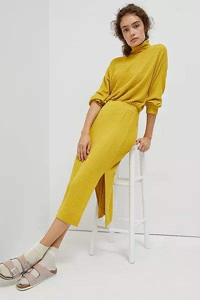 Mariah Ribbed Knit Maxi Dress | Anthropologie (US)