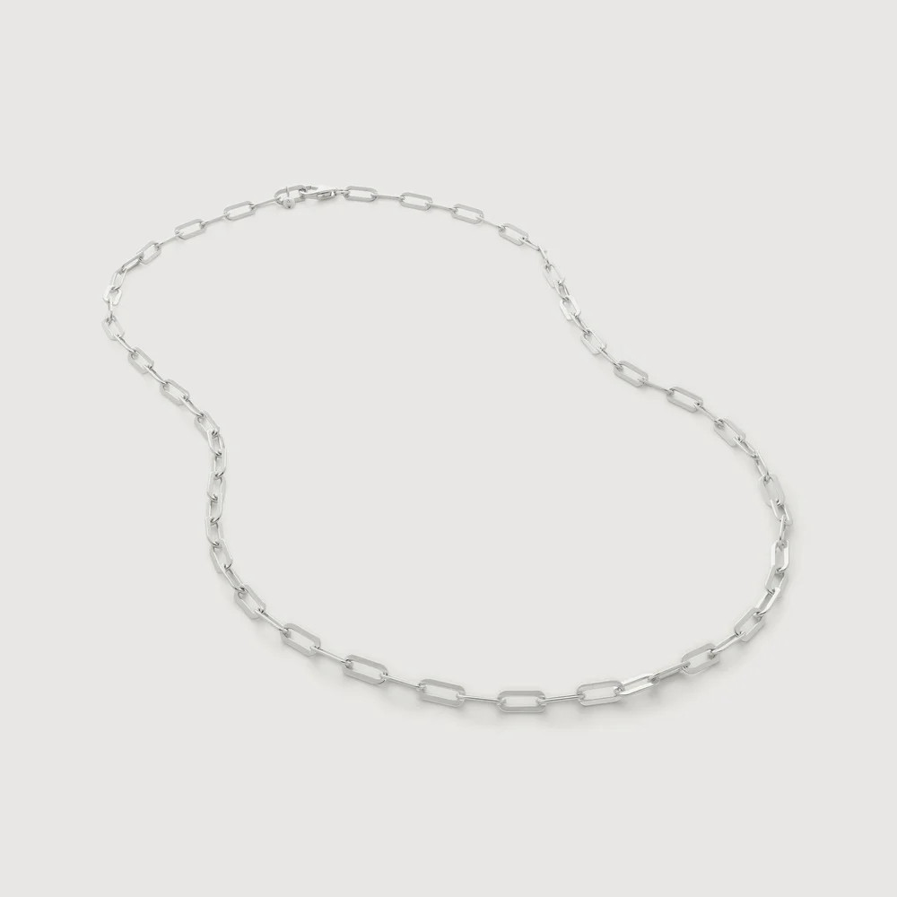Sterling Silver Bold Paperclip Chain Necklace 20' | Monica Vinader (US)