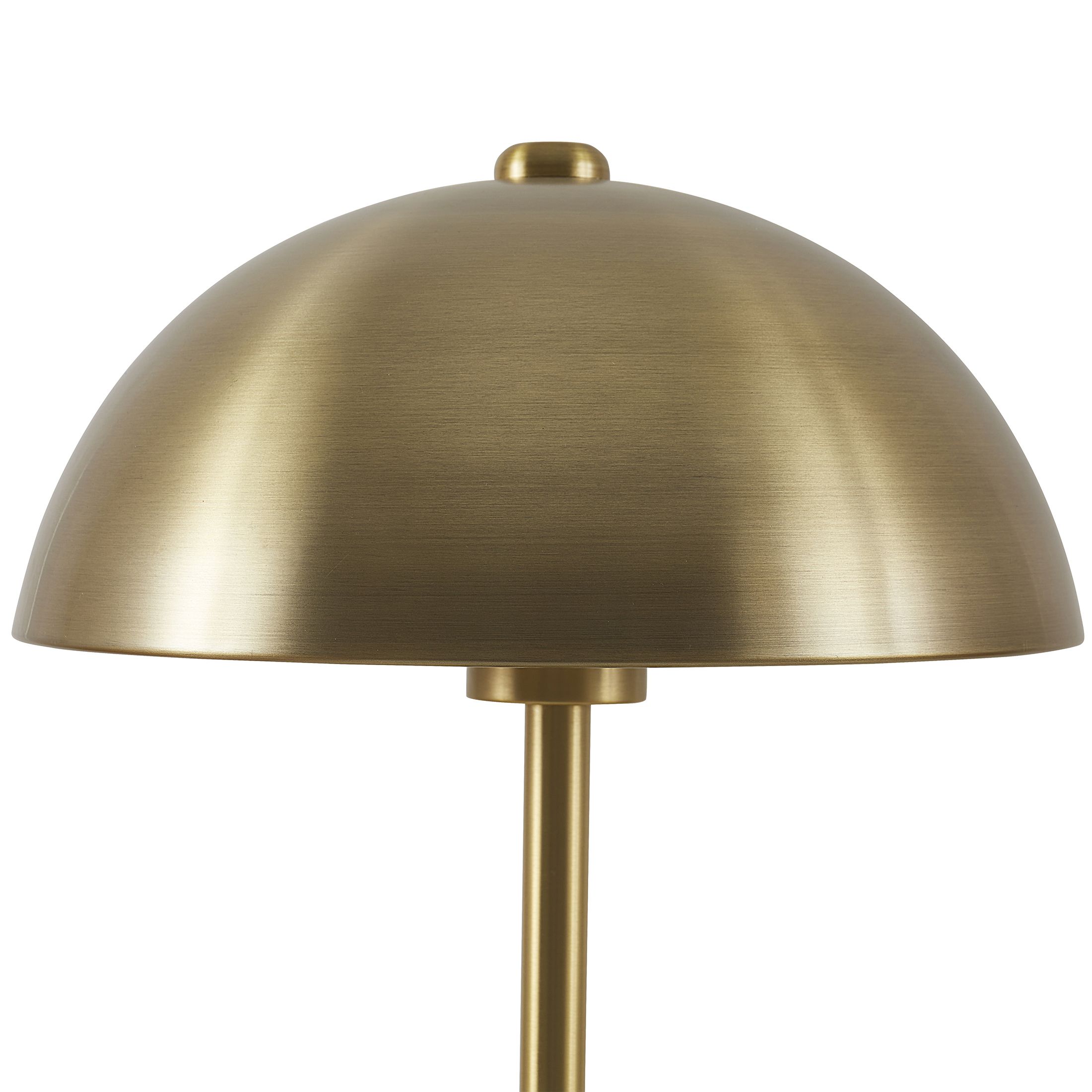 Better Homes & Gardens 18" Modern Dome Touch On/Off Table Lamp, Brass | Walmart (US)
