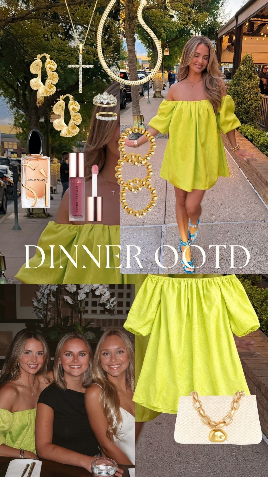 all dinner ootd links found here 🍋🥂💚

#LTKgrwm #LTKootd #LTKfoodie