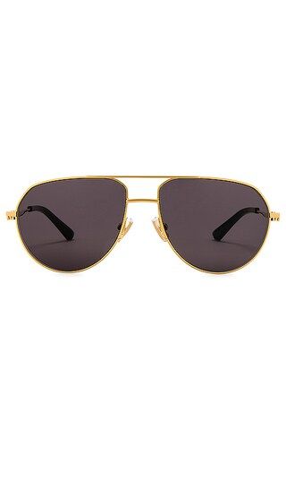 Pilot Sunglasses in Gold | Revolve Clothing (Global)