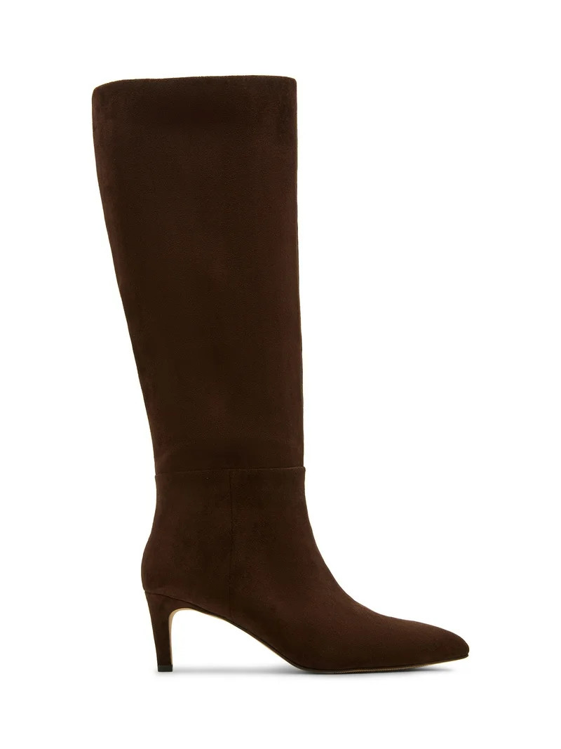 Madden Girl Women's Sabrina Tall Shaft Kitten Heel Boot (Wide Calf Available) | Walmart (US)