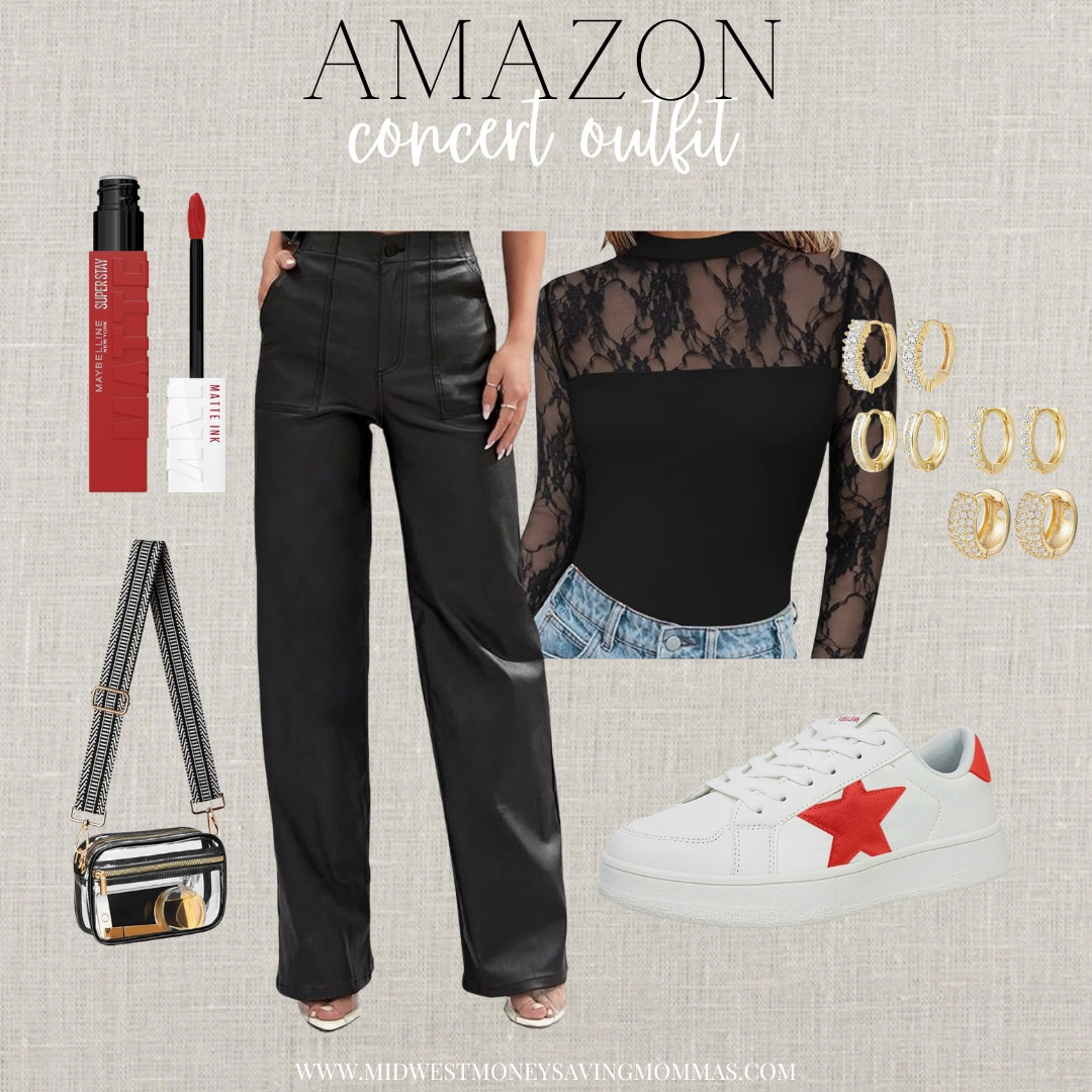 Concert outfit

Amazon fashion  leather pants  red lipstick  stadium bag turquoise sneakers  hoop earrings 

#LTKgrwm #LTKFestival #LTKootd