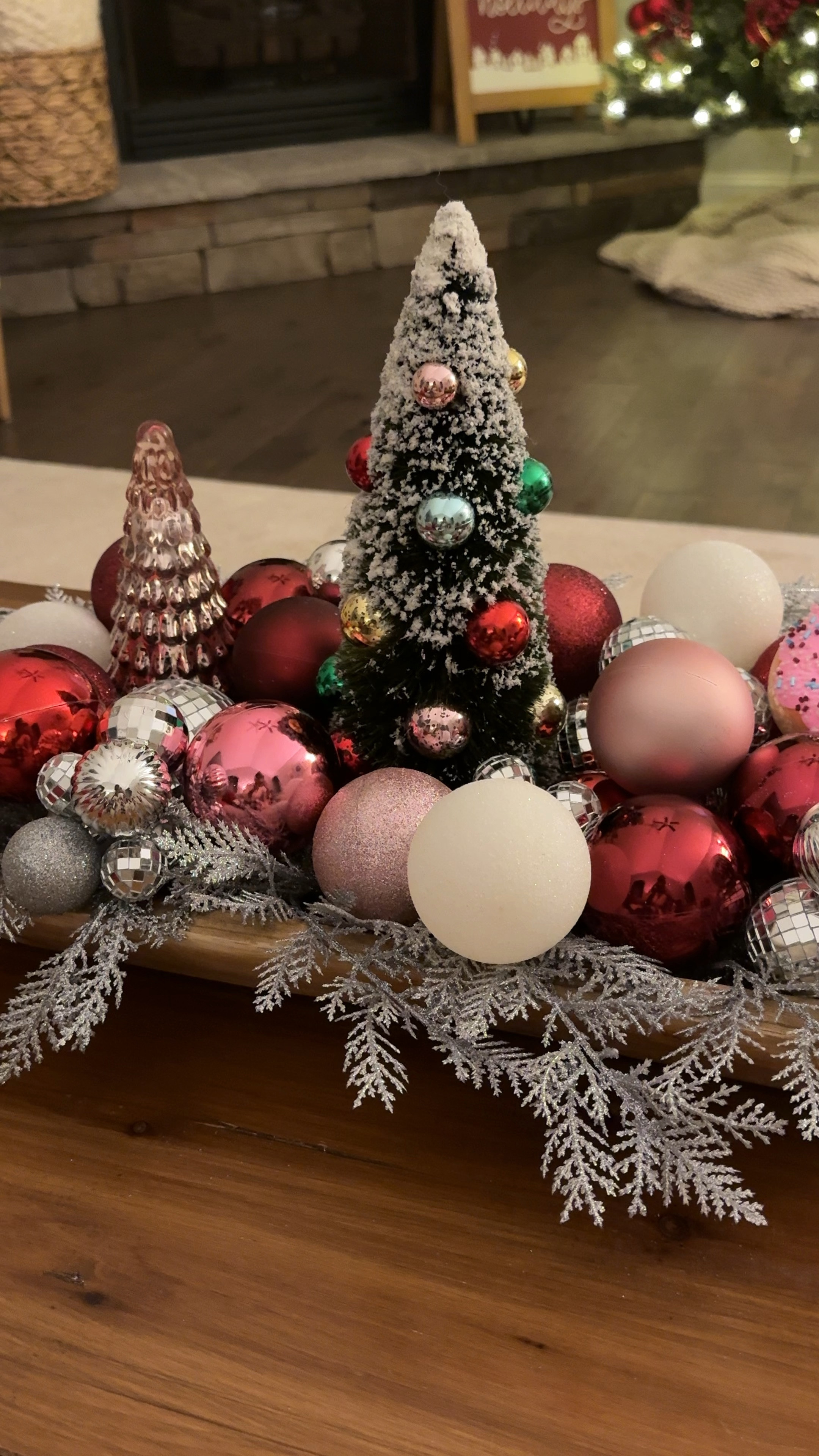 Christmas Centerpiece for the Coffee Table in the Living Room 🎄❄️💕

Since I only decorated the living room and kitchen this year, I have a lot of decorations to pull from to create this centerpiece. Our living room has the traditional Christmas color scheme as I’ve done the last 2 years but this year I was more intentional with making it more fun and playful. 

#LTKHoliday #LTKStyleTip #LTKHome