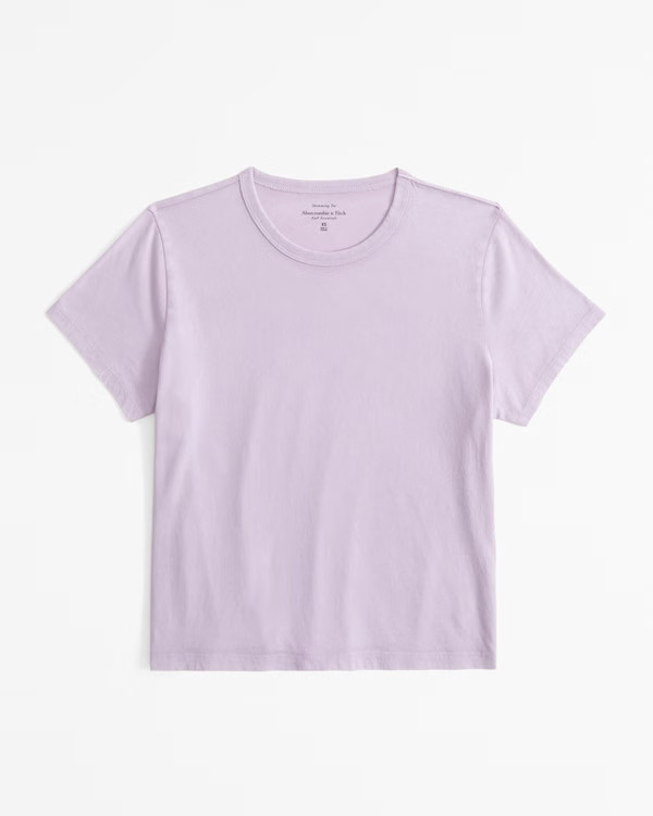 Women's Essential Polished Body-Skimming Tee | Women's Tops | Abercrombie.com | Abercrombie & Fitch (US)