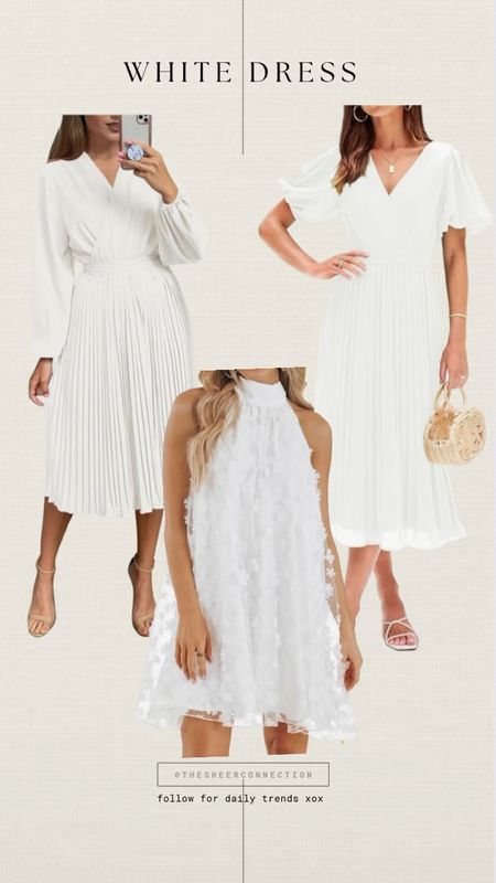 White dress 

#LTKSeasonal #LTKover40 #LTKstyletip