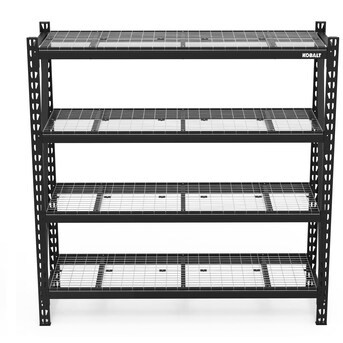 Kobalt Steel Heavy Duty 4-Tier Utility Shelving Unit (84-in W x 24-in D x 84-in H) | Lowe's