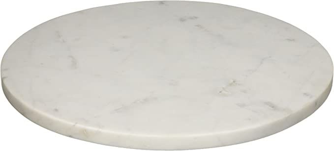 Minimalist Round Marble Charcuterie or Cutting Board, White | Amazon (US)