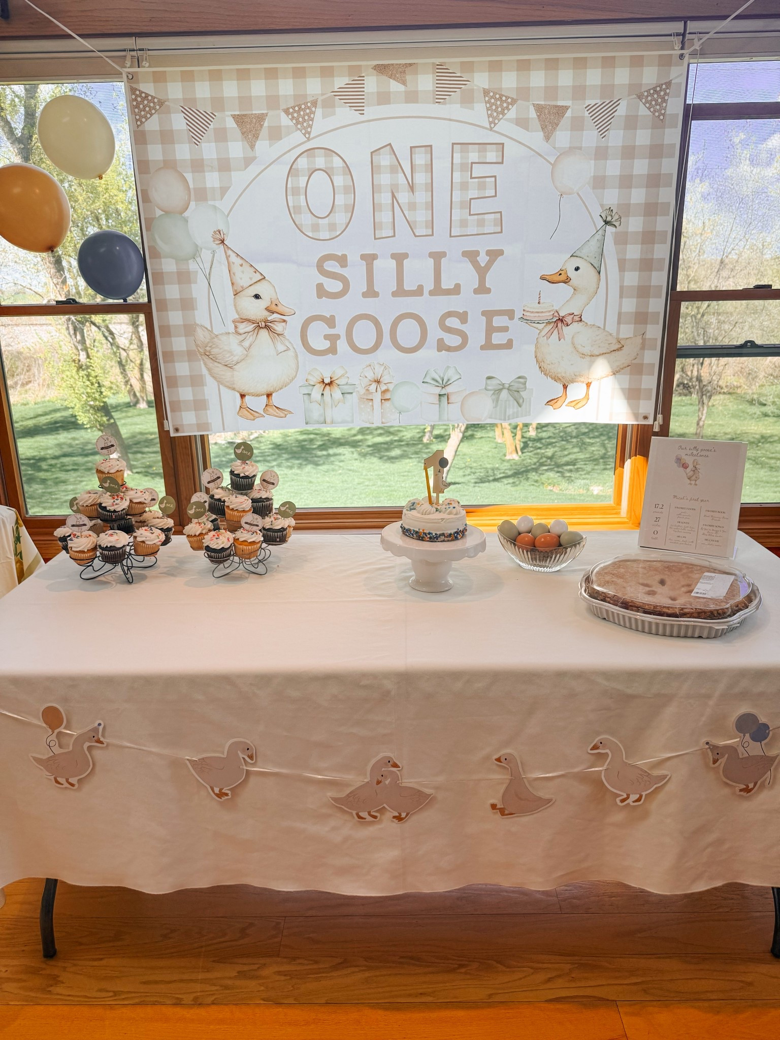 Celebrating our “ONE” Silly Goose was such a joy! I’m excited to share a few of our favorite details from the party 🪿 #onesillygoose #firstbirthday #thisjoyfulnest
