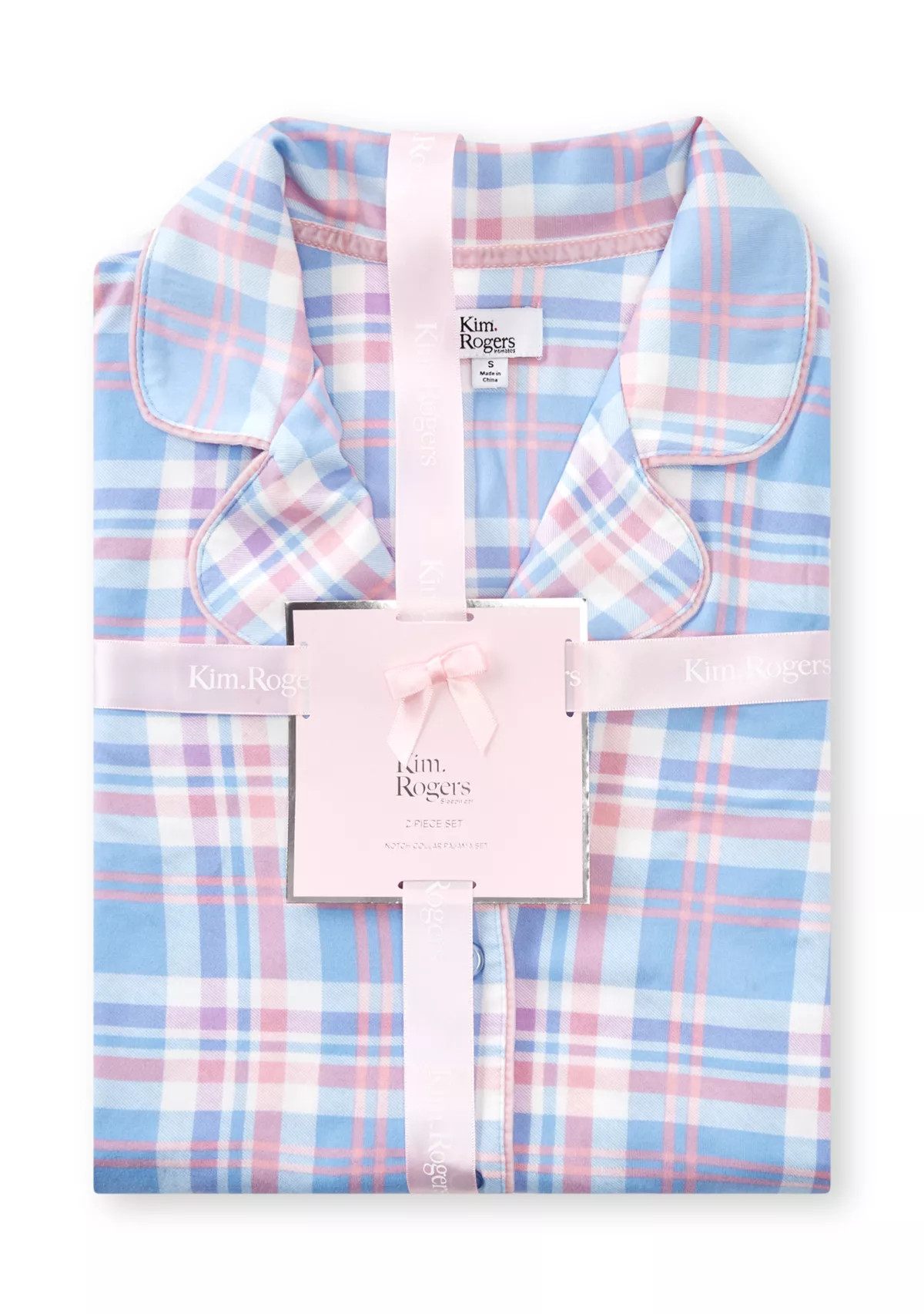 Women's Plaid Notch Pajama Set | Belk