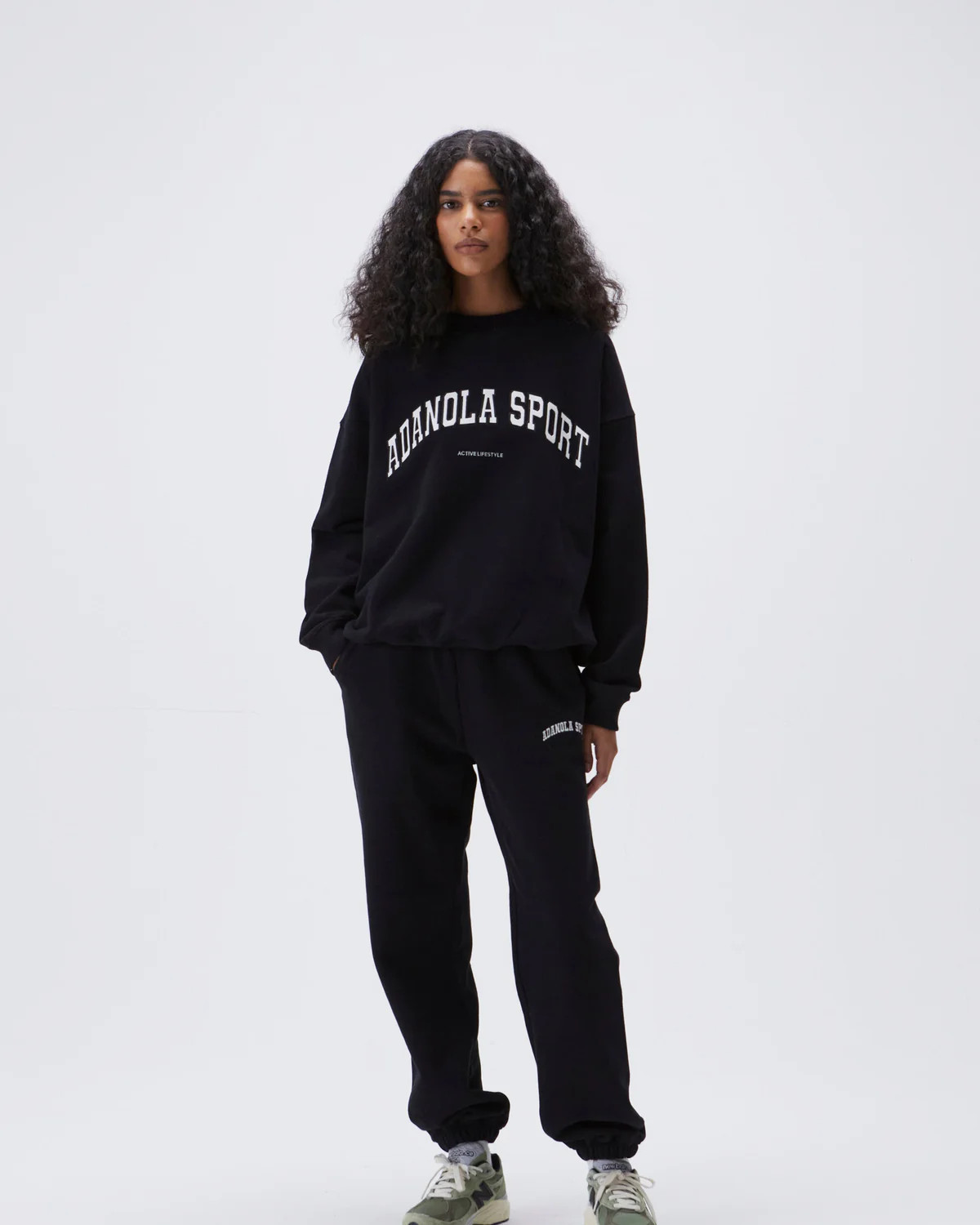 AS Oversized Sweatshirt - Black | Adanola UK