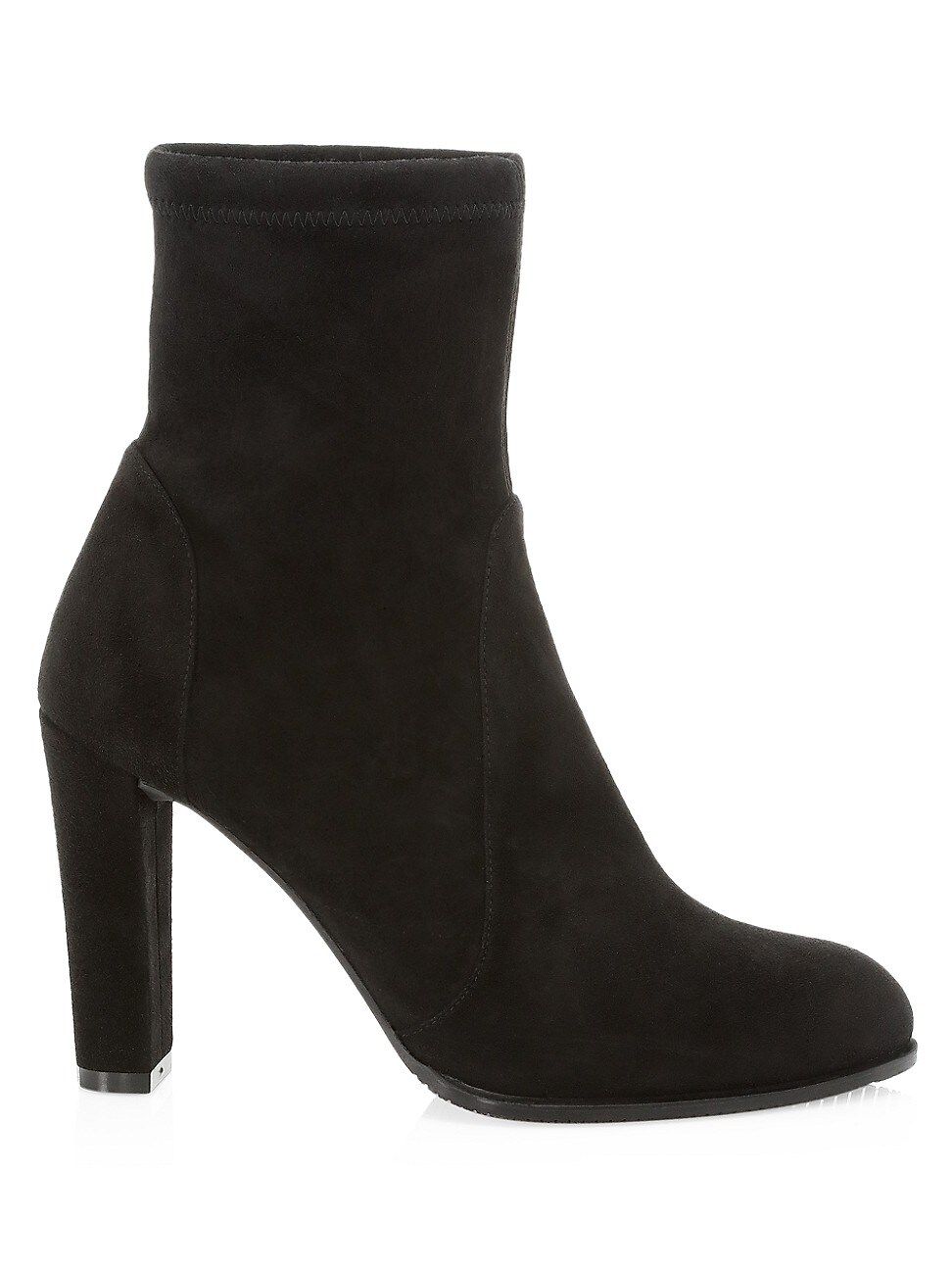Stuart Weitzman Women's Highland Suede Sock Boots - Black - Size 8 | Saks Fifth Avenue
