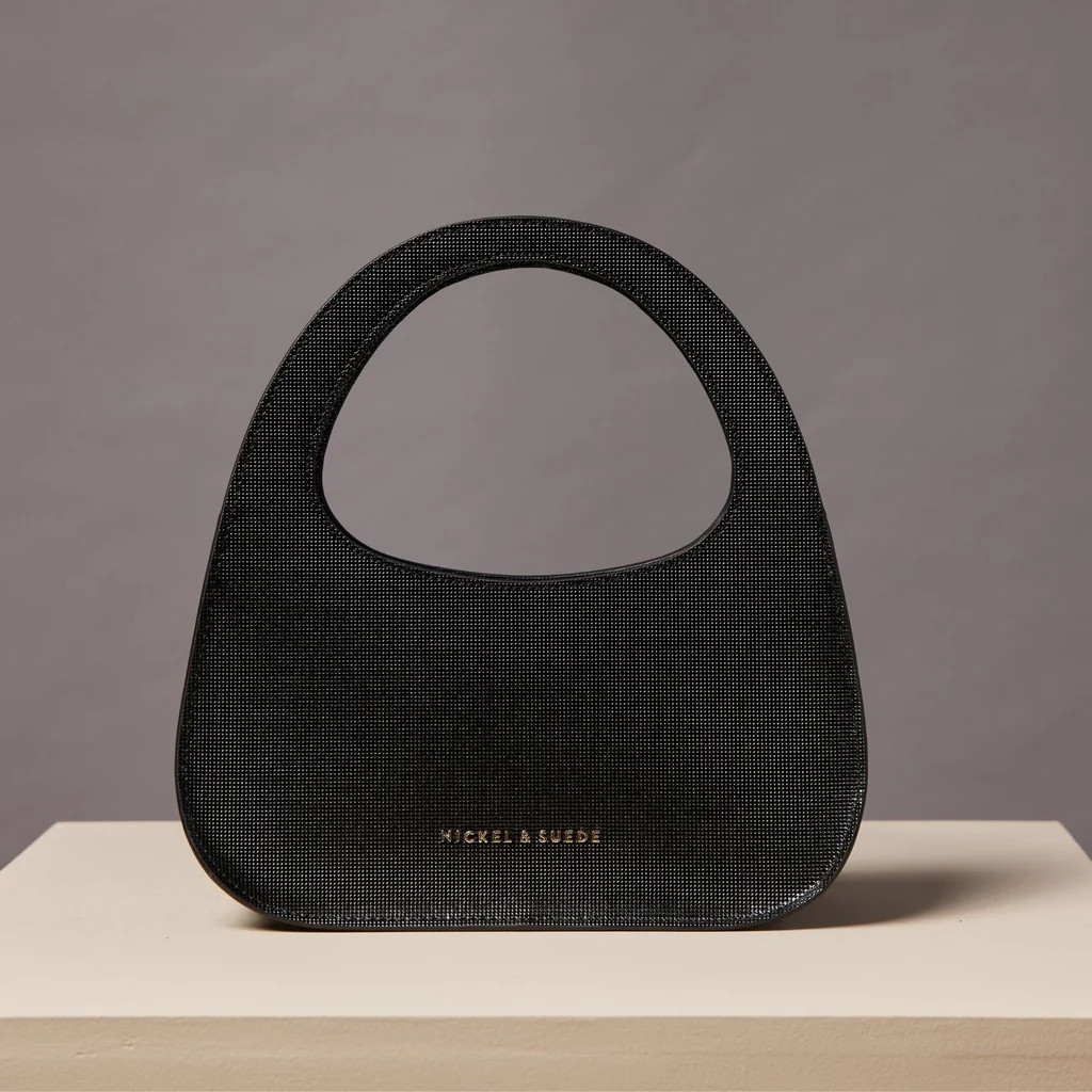 Arco Handbag in Afterglow | Nickel and Suede