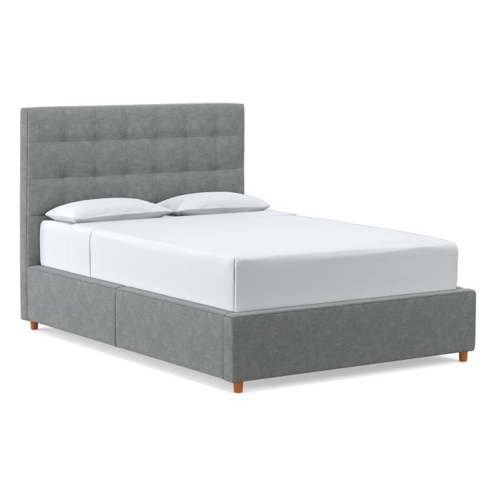 Grid-Tufted Storage Bed | West Elm (US)