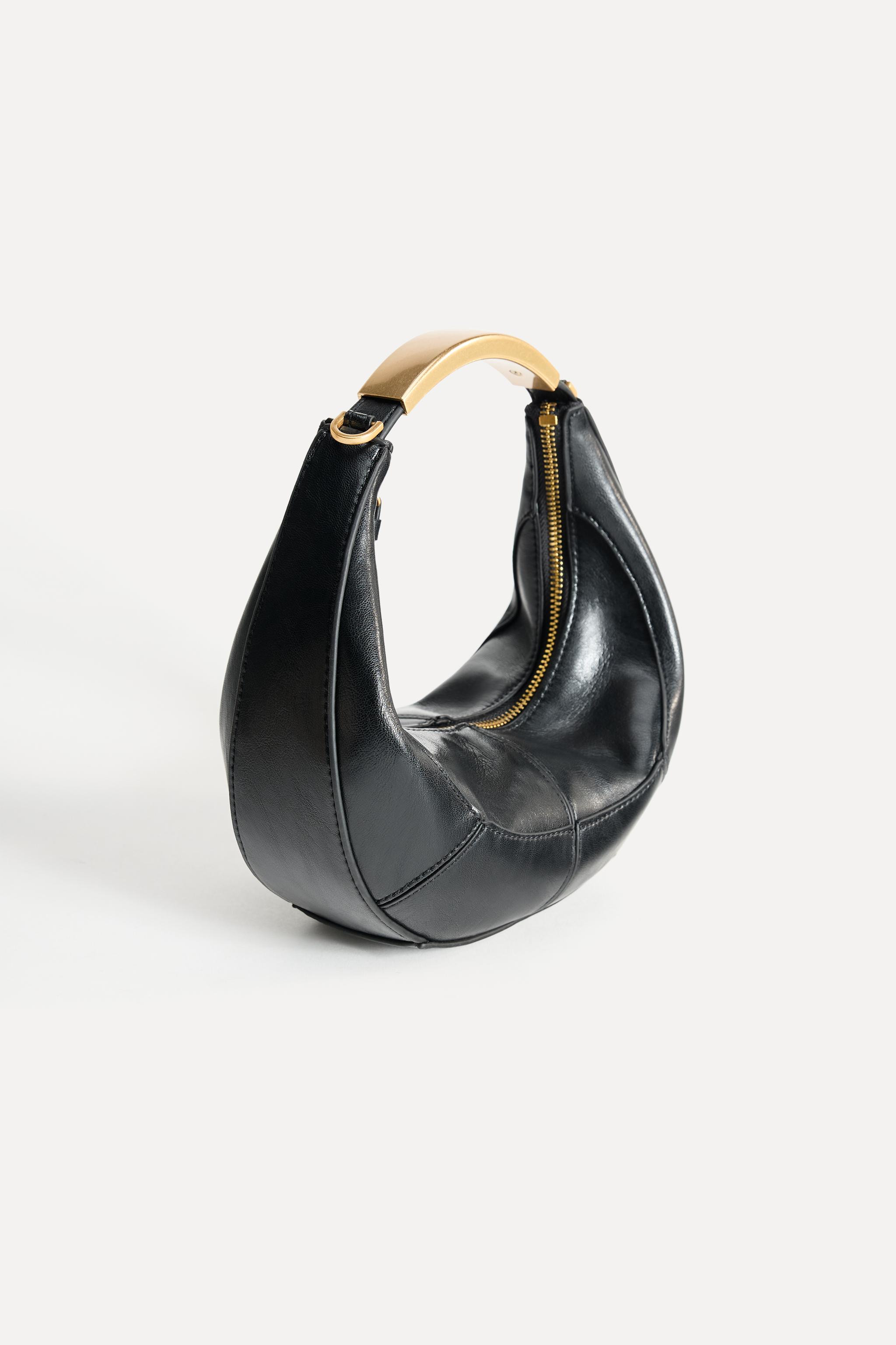 OVAL BAG WITH METAL HANDLE | Zara US
