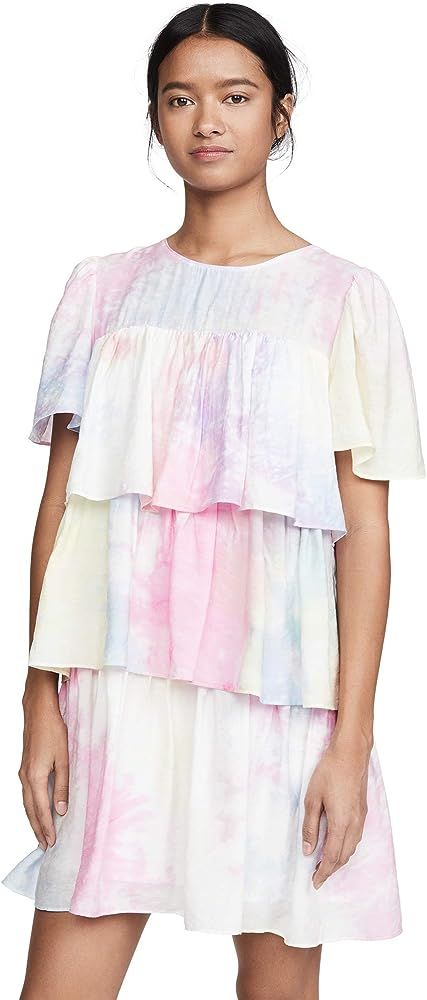 Women's Shirring A-Line Short Dress | Amazon (US)