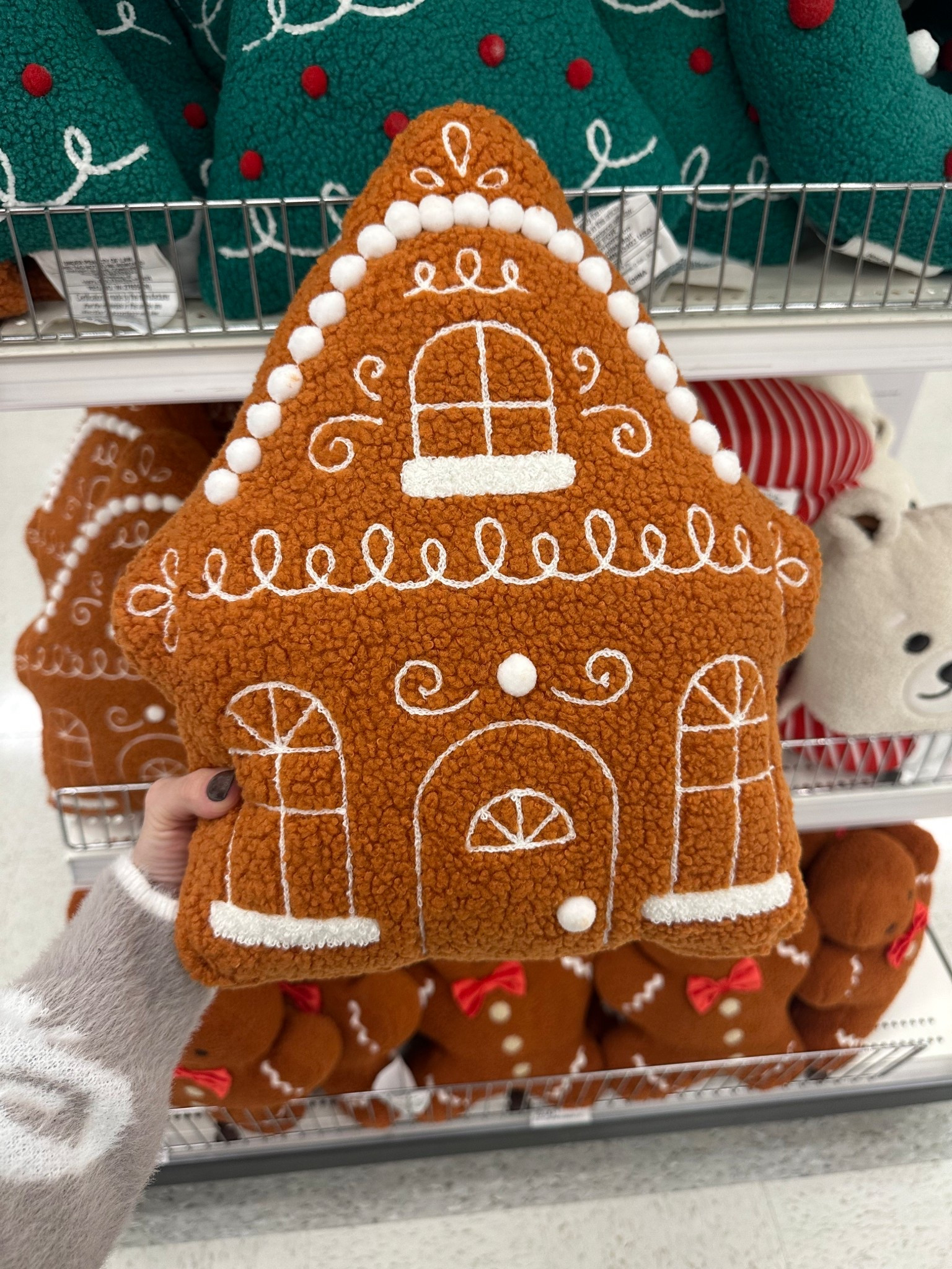 Gingerbread house pillow @target !!! So cute 

#LTKHome #LTKHoliday #LTKSeasonal
