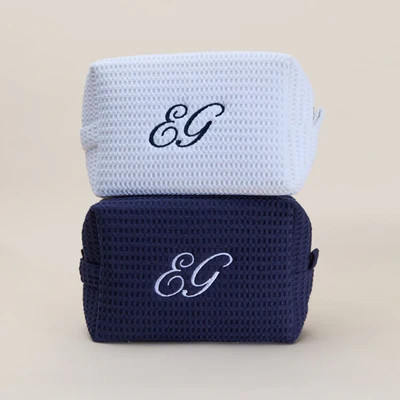 Classic Monogram Waffle Pouch | Abbode