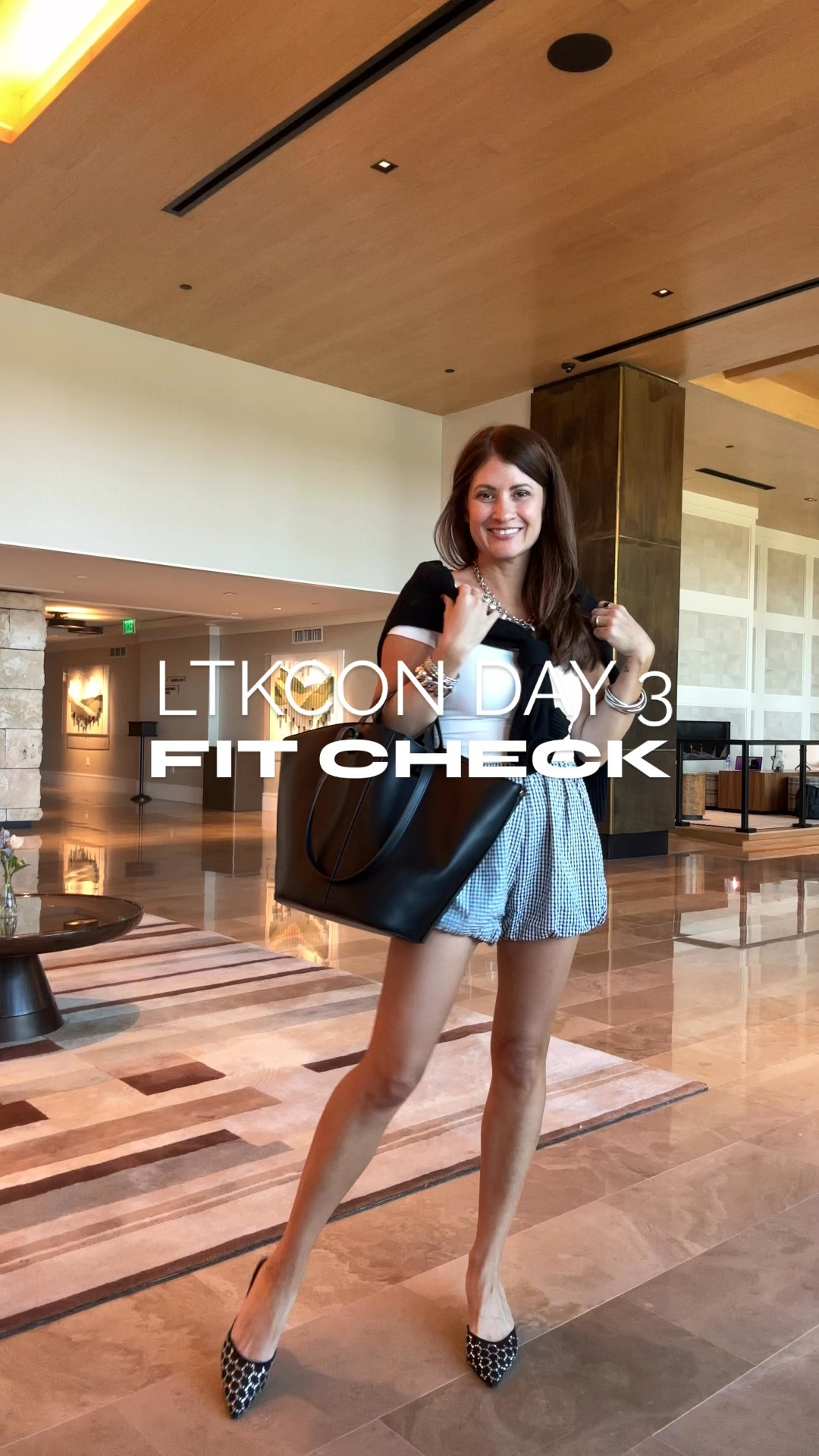 Day 3 at #LTKCON ✨ Wrapped up the conference in the it trend of the moment → bubble shorts! Obsessed with how fun + comfy they are, especially paired with simple basics for an easy elevated look. 🤍

And can we talk about this tote bag?! Never in a million years would you guess it’s from Walmart 👏🏼 looks sooo high-end and I got compliments on it all day long. 👜

All outfit + sizing details are in my LTK caption!
Comment SHOP for links 💬

Follow @styledinasnap_ for daily chic + affordable style finds ✨

#Walmart #WalmartFashion #LTKCON #LTKCON2025 #OOTD #AffordableStyle #ChicAndAffordable #EverydayStyle #LTKFinds #BubbleShorts #FallStyle

#LTKOver40 #LTKStyleTip #LTKCon