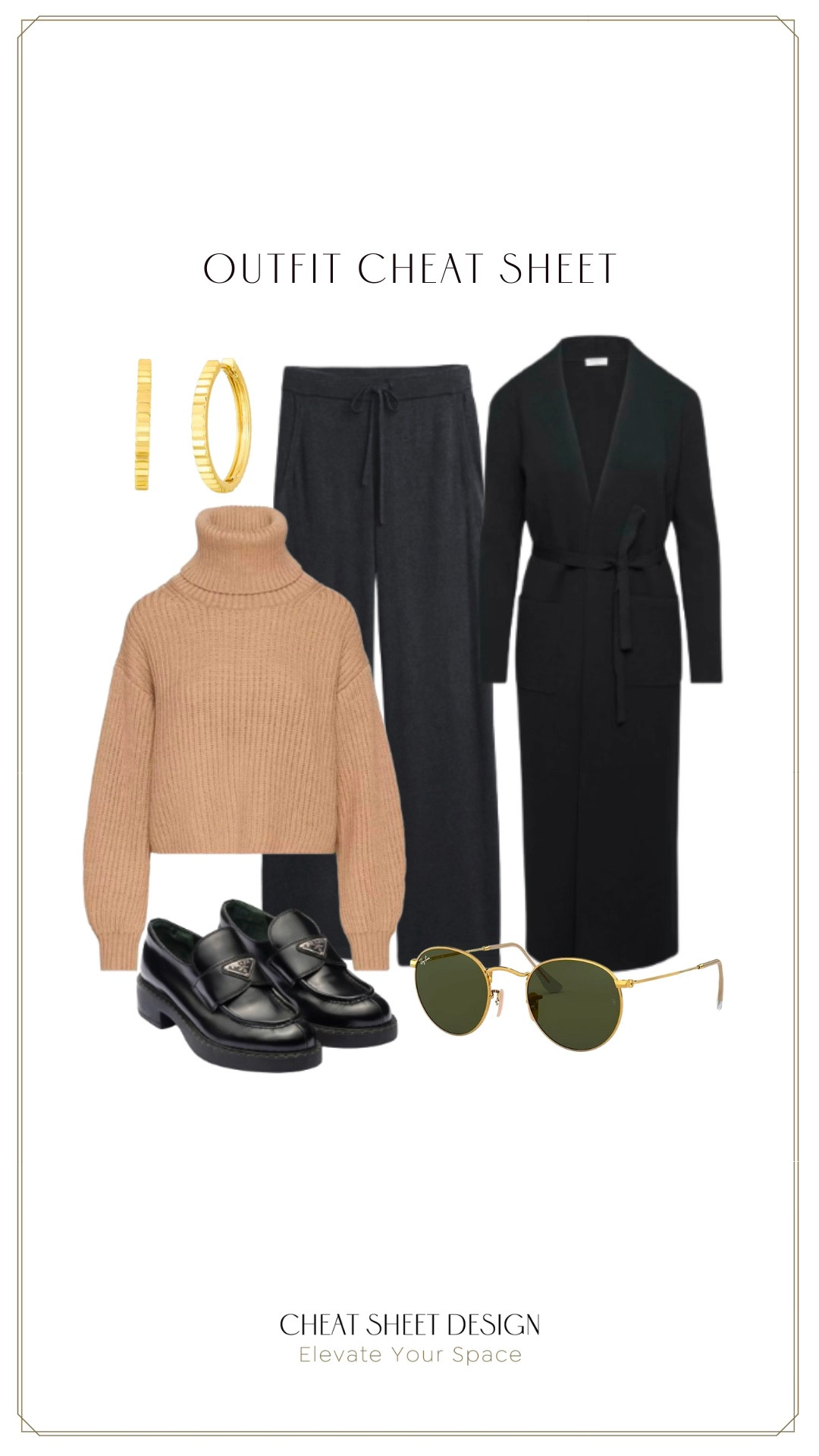 Elevated Casual Outfit Cheat Sheet / WFH Style 

Cashmere wide leg lounge pants, aritzia crop turtleneck, aritzia robe sweater, Prada loafers, gold accessories. 

#LTKhome #LTKstyletip