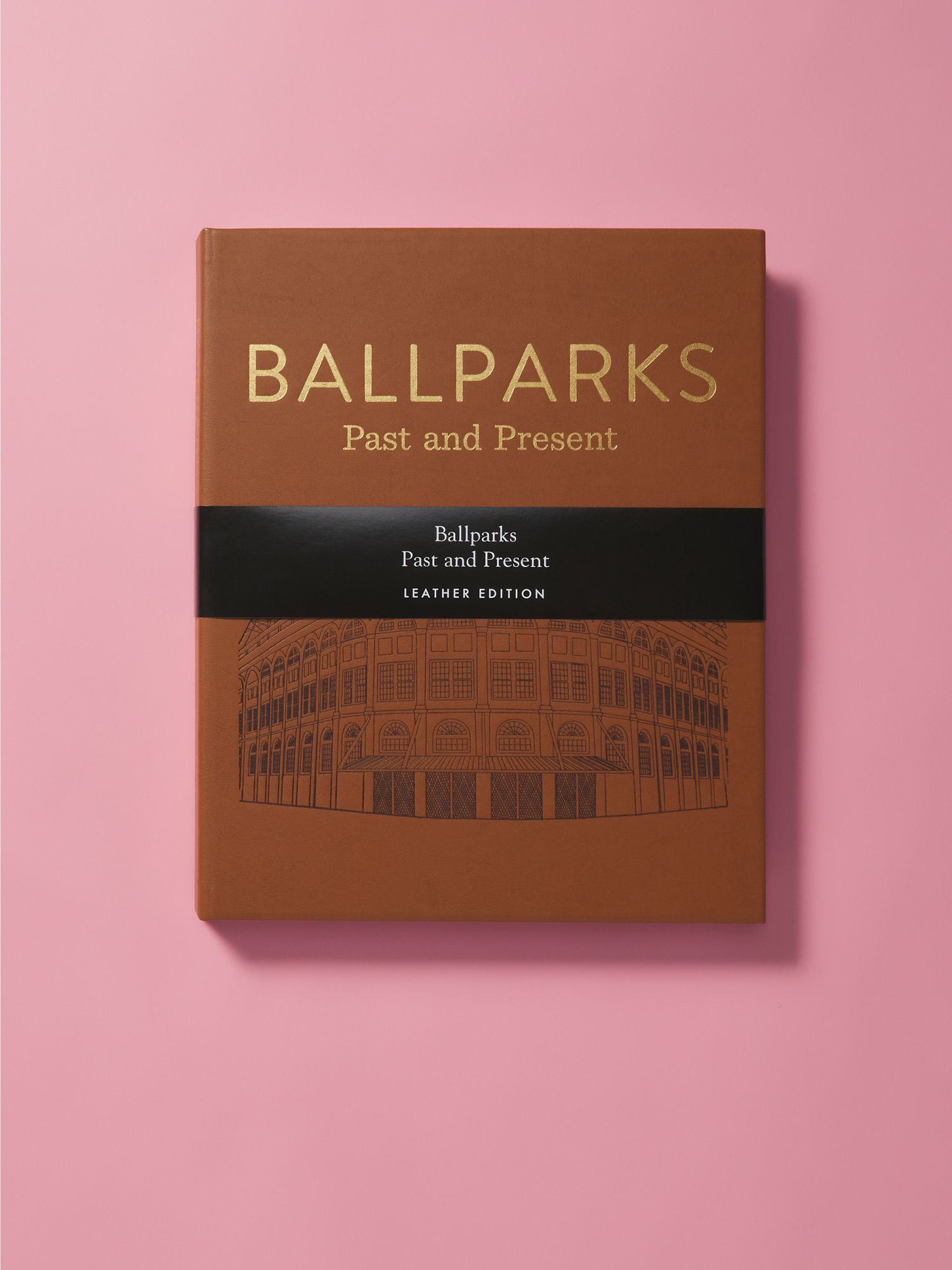 Leather Bound Ballparks Past And Present Coffee Table Book | Decorative Accents | HomeGoods | HomeGoods