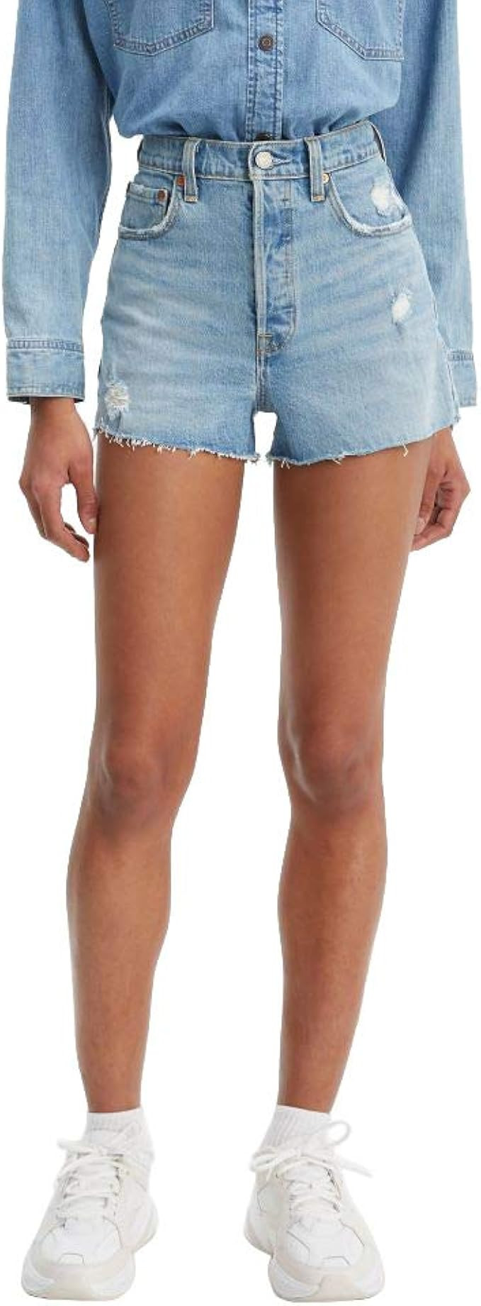 Levi's Women's Premium Ribcage Shorts | Amazon (US)