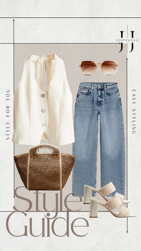 𝒯𝑜𝒹𝒶𝓎’𝓈 𝒪𝓊𝓉𝒻𝒾𝓉 𝐼𝒹𝑒𝒶
Halter Vest
Jeans
Straw bucket Bag
Braided Mules 

Tap the bell above for all your on trend finds♡

summer style, vest, jeans, spring style, spring dress, bucket bag, sunnies, chic fashion, ootd, mules, sunglassess





#LTKSeasonal #LTKFindsUnder100 #LTKMidsize