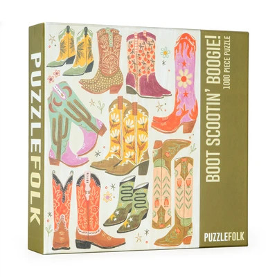 Puzzledly Boot Scootin' Boogie! | 1,000 Piece Jigsaw Puzzle - Boot Scootin' Boogie! | 1,000 Piece Jigsaw Puzzle | Shop.com