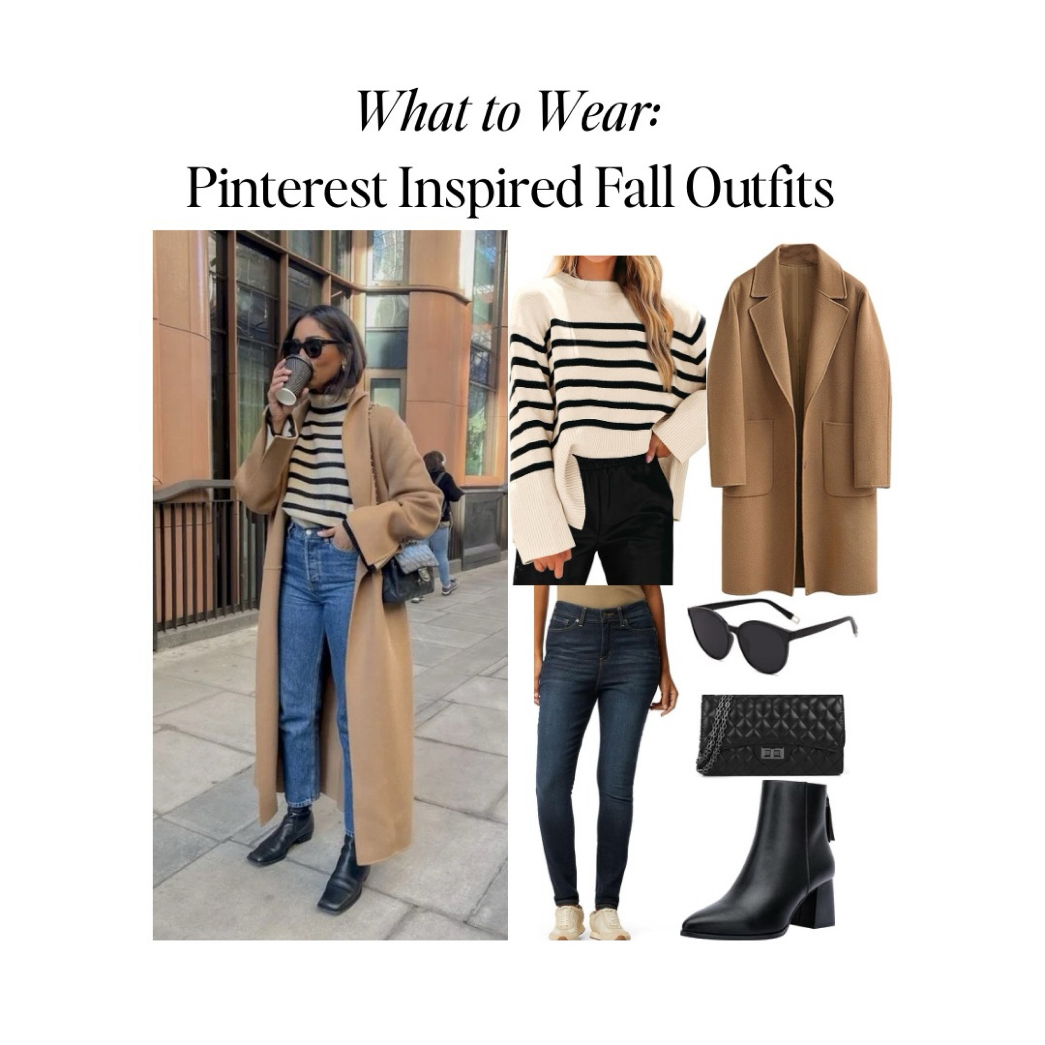 Keeping it classic and Pinterest-perfect with this timeless combo: jeans, a striped top, and my go-to camel trench. 🤎✨ Effortlessly chic, and perfect for those crisp fall days. Sometimes the simplest outfits make the biggest statement! What do you think of this fall staple look? #PinterestInspired #ClassicChic #FallFashion #StripesAndTrench #EffortlessStyle #CamelCoatVibes #OOTD #StyleInspo