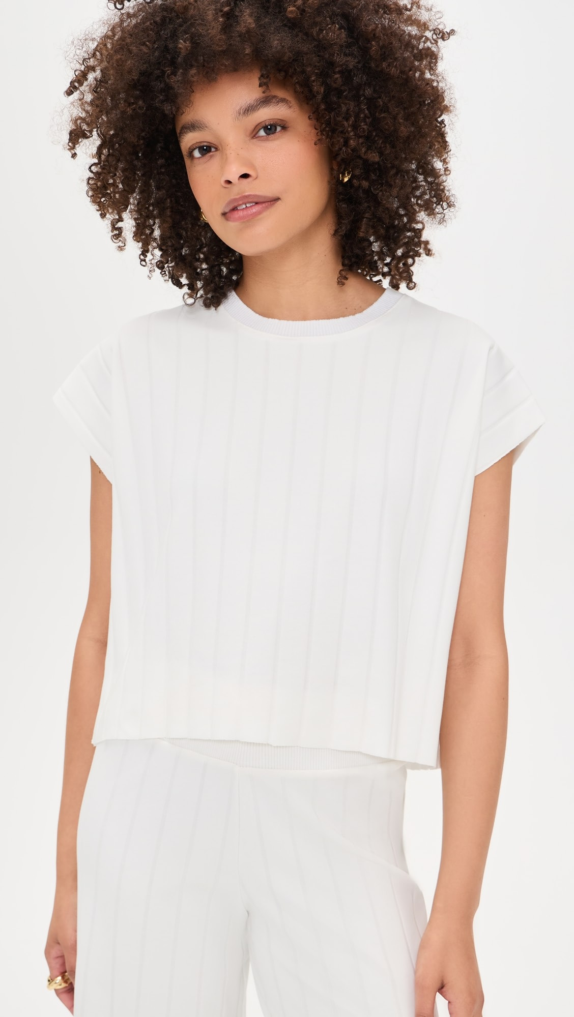 Splendid x @Cellajaneblog Wide Rib Short Sleeve Top | Shopbop