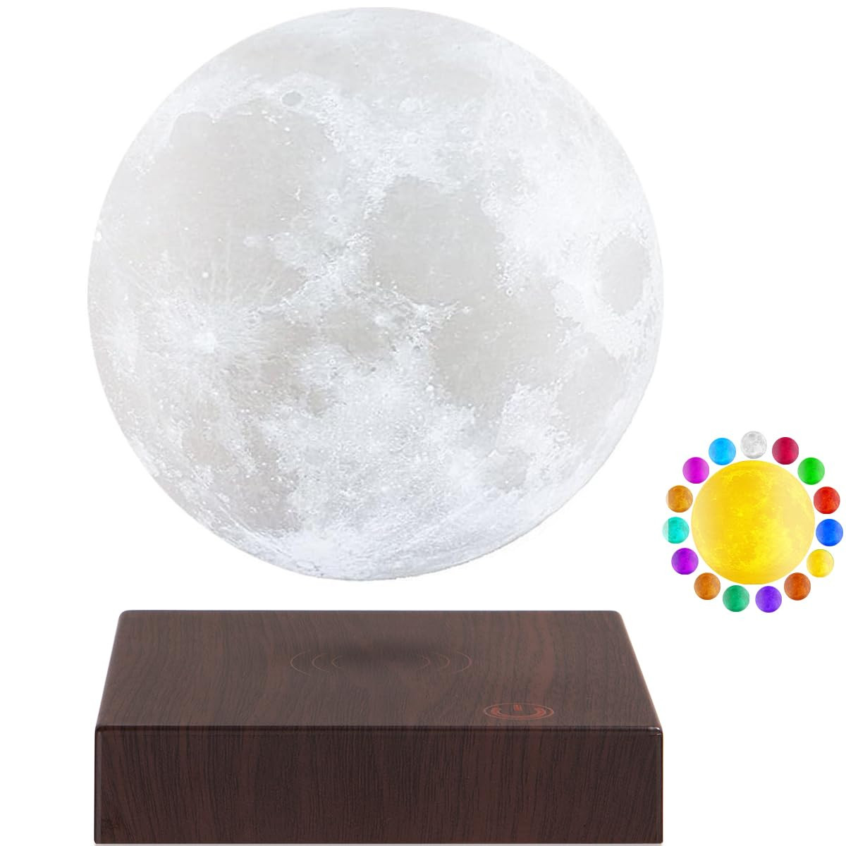 VGAzer Moon Lamp 3D Printing Magnetic Levitating Moon Light Lamps for Home、Office Decor, Creati... | Amazon (US)
