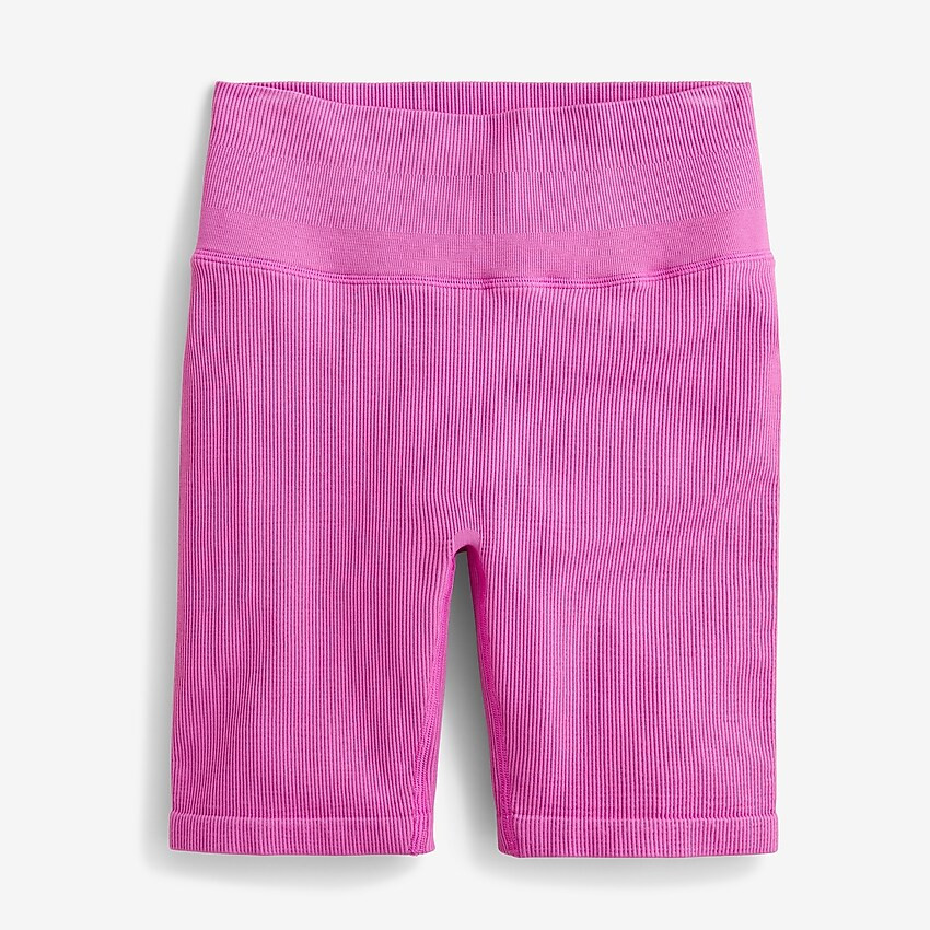 SculptStretch high-rise ribbed bike short | J. Crew US