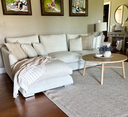 #ad Valyou Furniture Feathers Sectional 
We are loving our new sofa! It is so comfy and cozy…cloud couch vibes for sure. 

#LTKFamily #LTKSaleAlert #LTKHome