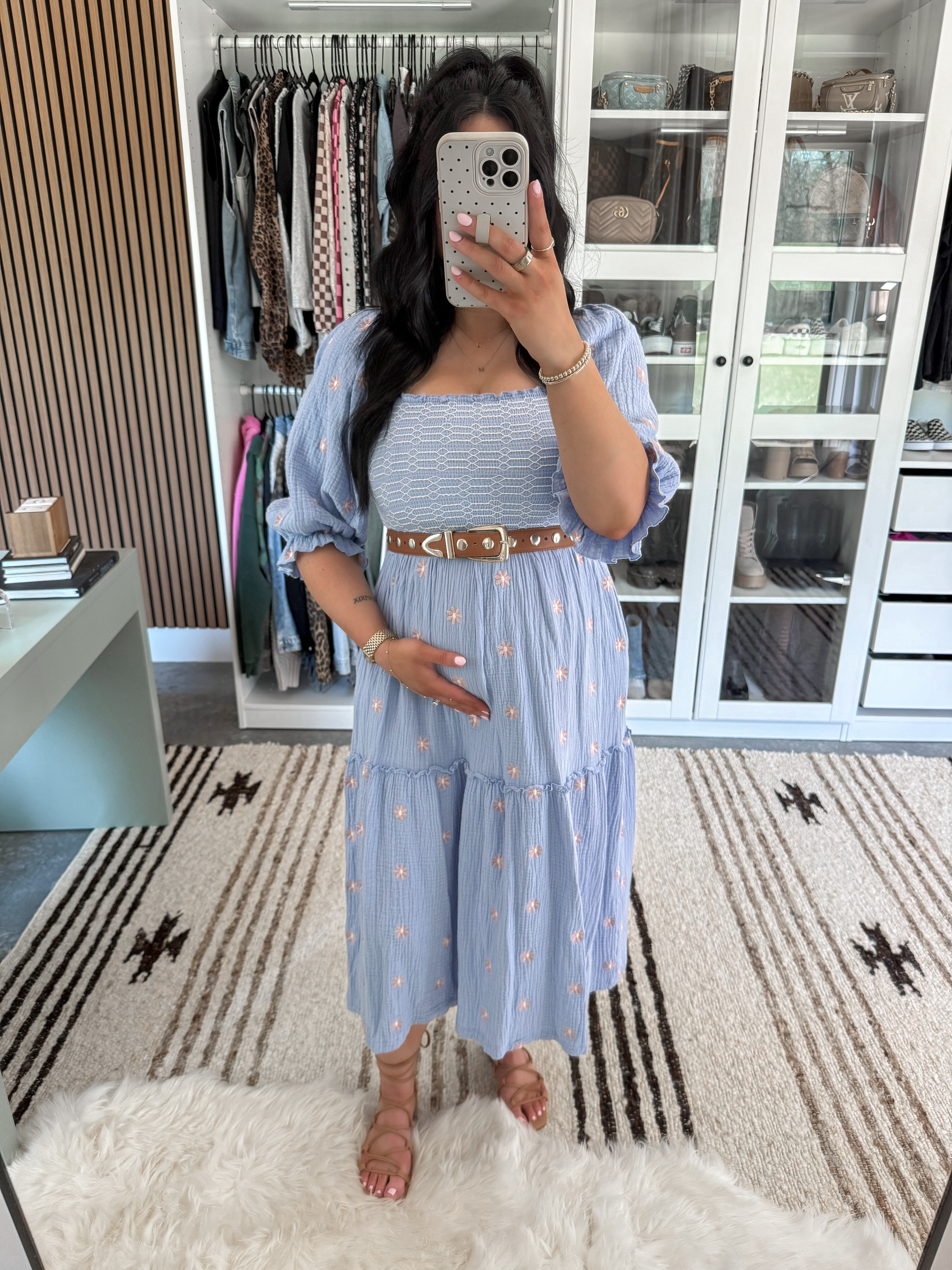Spring Church Outfit Inspo 🩵

Embroidered Dress - small
Belt - 27-31

The PRETTIEST look for less dress! I love this light blue color for spring, and the embroidered floral detail is stunning. Finished the look with a brown studded belt & some strappy sandals! The perfect spring look for brunch, church, or even a day date! 👏🏼
 

 

#LTKSeasonal #LTKootd #LTKBump