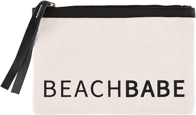 Creative Brands Hold Everything Canvas Pouch, Medium, Beach Babe | Amazon (US)